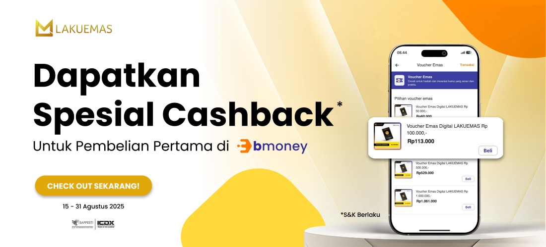 SPECIAL CASHBACK DI BMONEY !