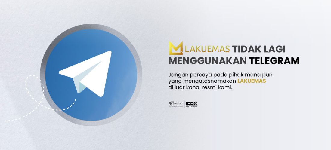 Lakuemas TIDAK LAGI Menggunakan Telegram