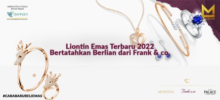 Liontin Emas Terbaru 2022 Bertatahkan Berlian dari Frank & co.